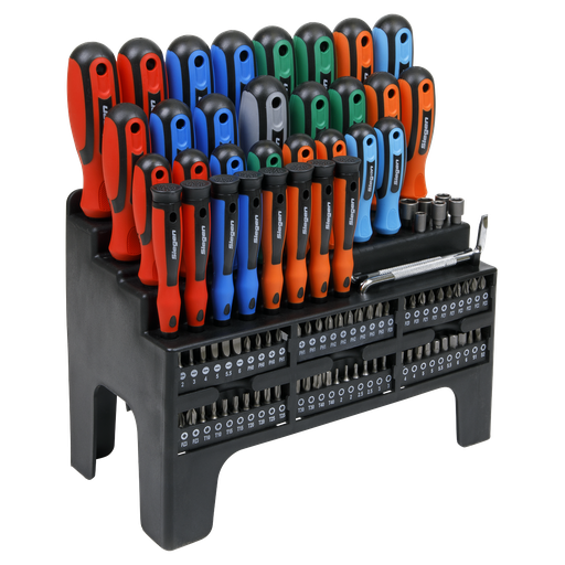 [S01248] Siegen Screwdriver, Bit & Nut Driver Set 100pc