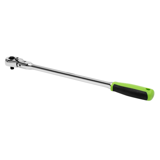 [S01257] Siegen Long Flexi-Head Ratchet Wrench with Flip Reverse 1/4"Sq Drive