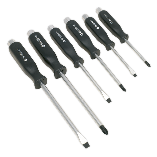 [S0535] Siegen Hammer-Thru Screwdriver Set 6pc
