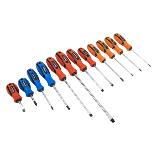 [S0616] Siegen Soft Grip Screwdriver Set 12pc