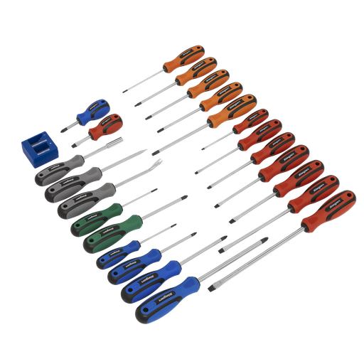 [S0617] Siegen Soft Grip Screwdriver Set 24pc