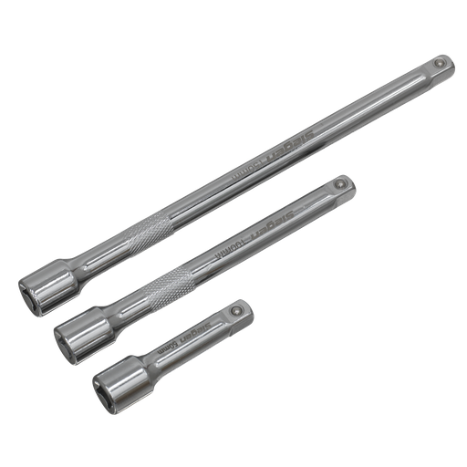 [S0718] Siegen Extension Bar Set 1/4"Sq Drive 3pc