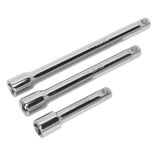 [S0719] Siegen Extension Bar Set 3/8"Sq Drive 3pc