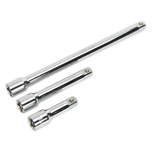 [S0720] Siegen Extension Bar Set 1/2"Sq Drive 3pc