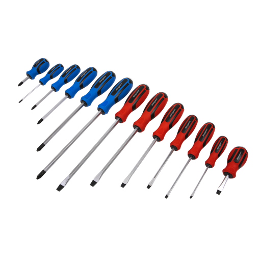 [S0754] Siegen Hammer-Thru Screwdriver Set 13pc