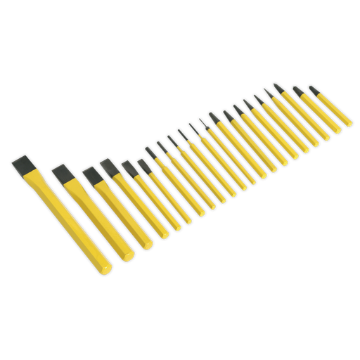 [S0805] Siegen Punch & Chisel Set 21pc