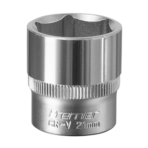 [S3821] Premier Socket 3/8"Sq Drive 21mm