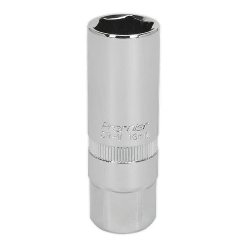 [S38SP10] Premier Spark Plug Socket 3/8"Sq Drive 16mm