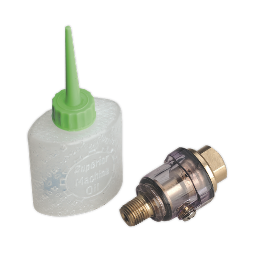 [SA111] 1/4"BSP Mini In-Line Air Tool Oiler with Filler