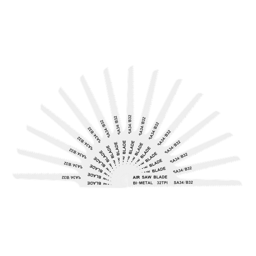 [SA34/B3215] 94.5mm HSS Air Saw Blade 32tpi - Pack of 15