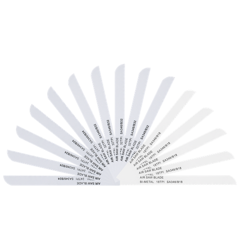 [SA346MIX] 141mm HSS Mixed Air Saw Blades - Pack of 15