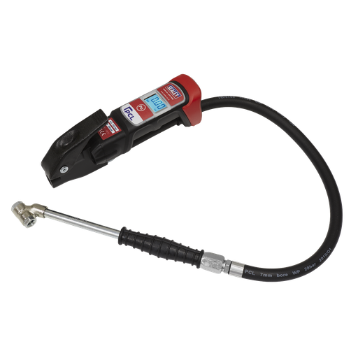 [SA37/96B] PCL Anodised Digital Tyre Inflator with Twin Push-On Connector