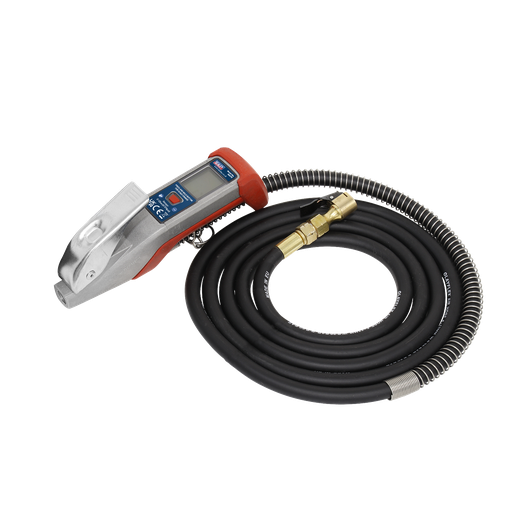 [SA375] Digital Tyre Inflator with 2.7m Hose & Clip-On Connector