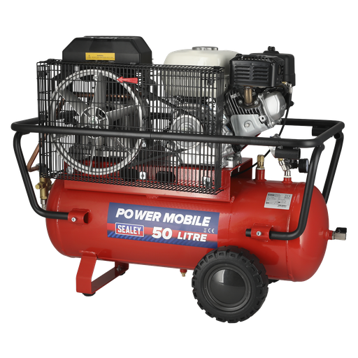 [SA5055] 50L Belt Drive Air Compressor with Petrol Engine 5.5hp