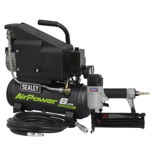 [SAC0610EKIT] Air Compressor/Air Nail/Staple Gun Kit