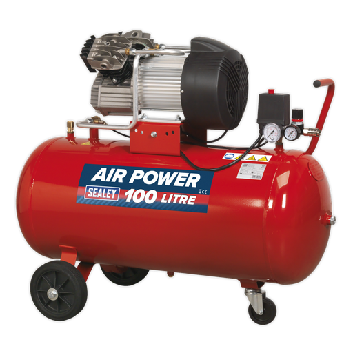 [SAC10030] 100L V-Twin Direct Drive Air Compressor 3hp