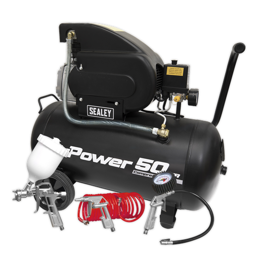 [SAC5020APK] 50L Direct Drive Air Compressor 2hp with 4pc Air Accessory Kit