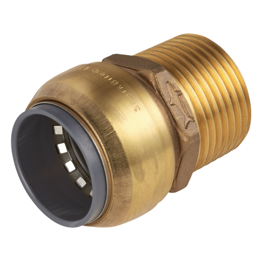 [SBA22BSA] SharkBite® Brass Straight Adaptor 22mm x 3/4"BSPT