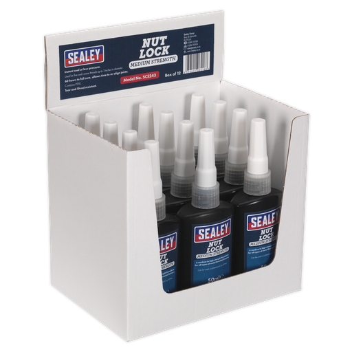[SCS243] Medium Strength Nut Lock 50ml - Pack of 12