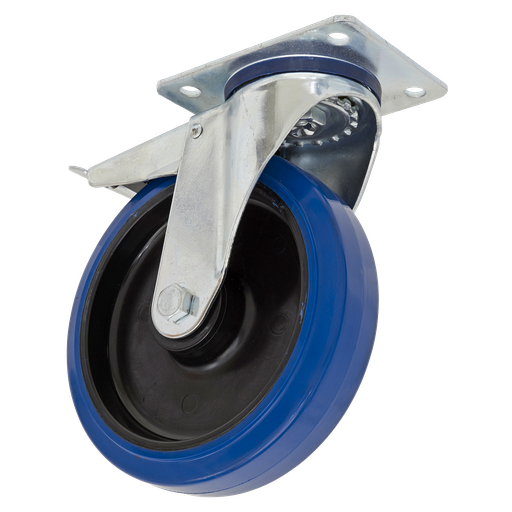 [SCW3100SPLEM] 100mm Castor Wheel with Swivel Plate & Total Lock