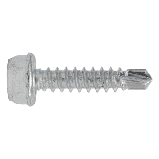 [SDHX4219] Zinc Plated Self-Drilling Hex Head Screw 4.2 x 19mm - Pack of 100