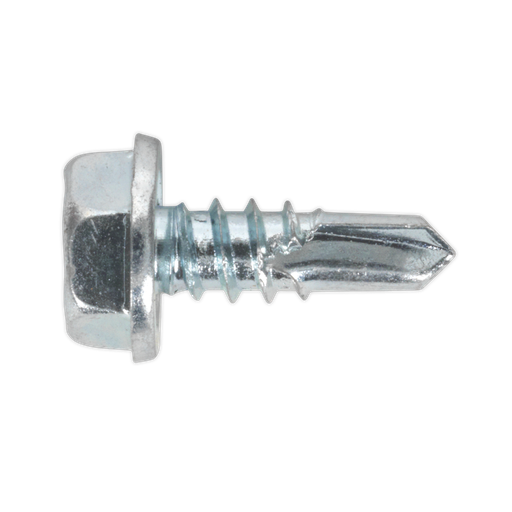 [SDHX4813] Zinc Plated Self-Drilling Hex Head Screw 4.8 x 13mm - Pack of 100