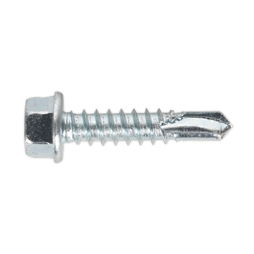 [SDHX5525] Zinc Plated Self-Drilling Hex Head Screw 5.5 x 25mm - Pack of 100
