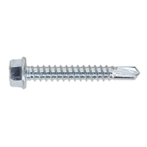 [SDHX5538] Zinc Plated Self-Drilling Hex Head Screw 5.5 x 38mm - Pack of 100