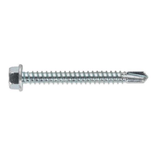 [SDHX5550] Zinc Plated Self-Drilling Hex Head Screw 5.5 x 50mm - Pack of 100