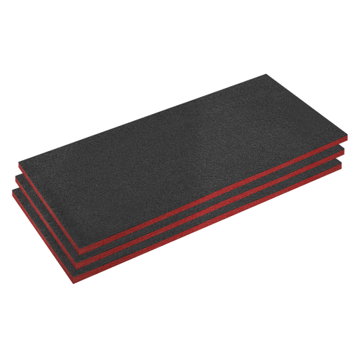 [SFPK30R] Easy Peel Shadow Foam® 1200 x 550 x 30mm, Red/Black - Pack of 3