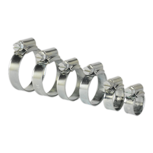[SHCS1] Zinc Plated Hose Clip Assortment 8-29mm 30pc