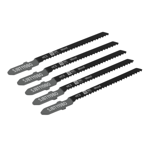 [SJBT119BO] Jigsaw Blade for General Wood 75mm 12tpi - Pack of 5