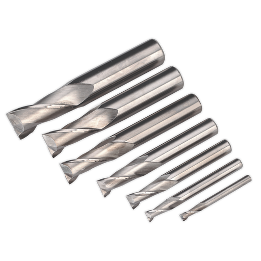 [SM2502EMSET] HSS End Mill Set 2 Flute 4-16mm