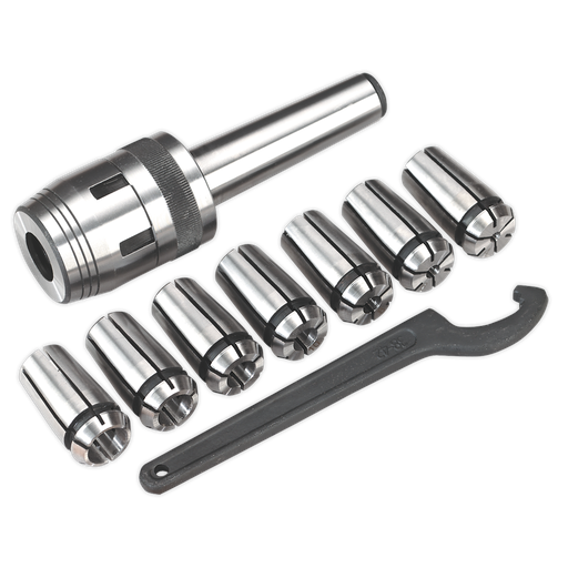[SM2502MCS] Mill Chuck Set MT3-M12 4-16mm
