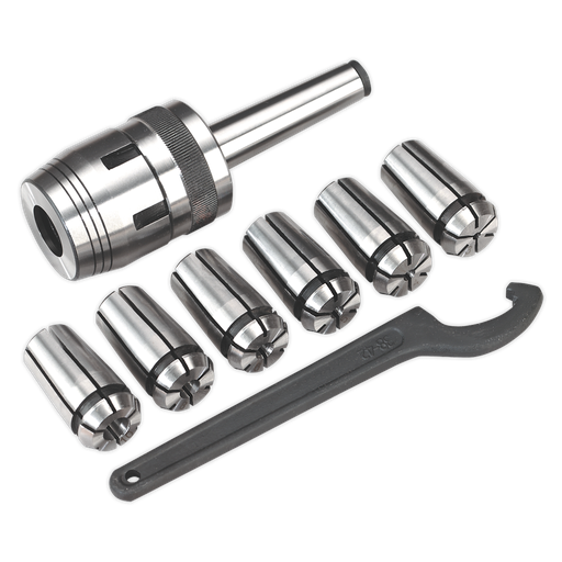[SM2503MCSET] Mill Chuck Set MT2-M10 3-10mm