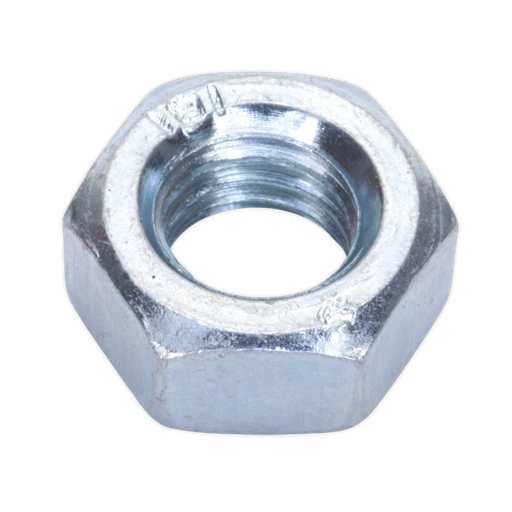 [SN8] Zinc Plated Steel Nut M8, DIN 934 - Pack of 100