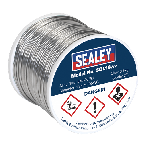 [SOL18] Quick Flow Solder Wire 1.2mm/18SWG 0.5kg Reel