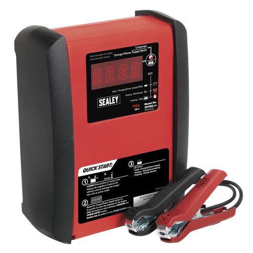 [SPI15S] 12V Intelligent Speed Charge Battery Charger/Maintainer 15A