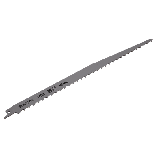 [SRBR1217K] Reciprocating Saw Blade for Pruning & Coarse Wood 300mm 3tpi - Pack of 5