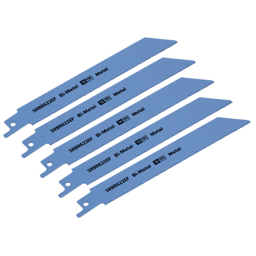 [SRBR622EF] Reciprocating Saw Blade for Metal 150mm 18tpi - Pack of 5