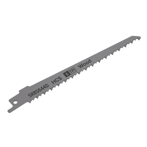 [SRBS644D] Reciprocating Saw Blade for Clean Wood 150mm 6tpi - Pack of 5