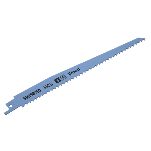 [SRBS811D] Reciprocating Saw Blade for Clean Wood 200mm 6tpi - Pack of 5
