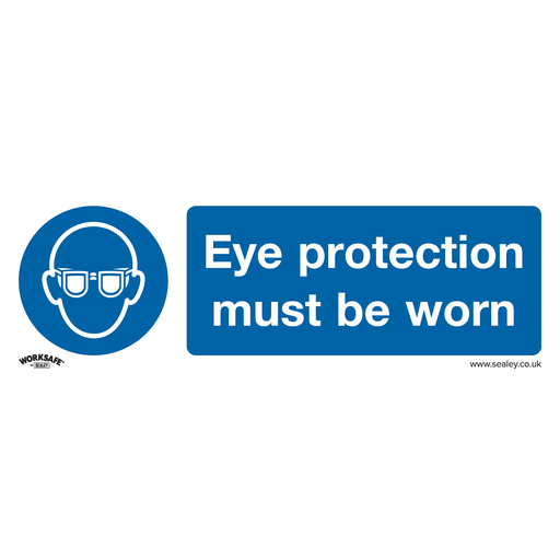 [SS11P1] Worksafe® Eye Protection Must Be Worn Safety Sign - Rigid Plastic