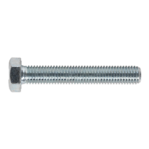 [SS1275] 8.8 Zinc Plated HT Setscrew M12 x 75mm, DIN 933 - Pack of 10