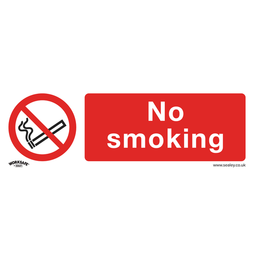 [SS13P10] Worksafe® No Smoking Safety Sign, Rigid Plastic - Pack of 10