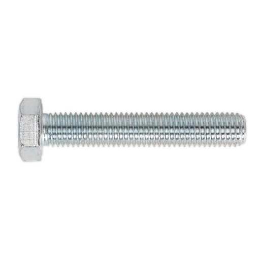 [SS1480] 8.8 Zinc Plated HT Setscrew M14 x 80mm, DIN 933 - Pack of 10