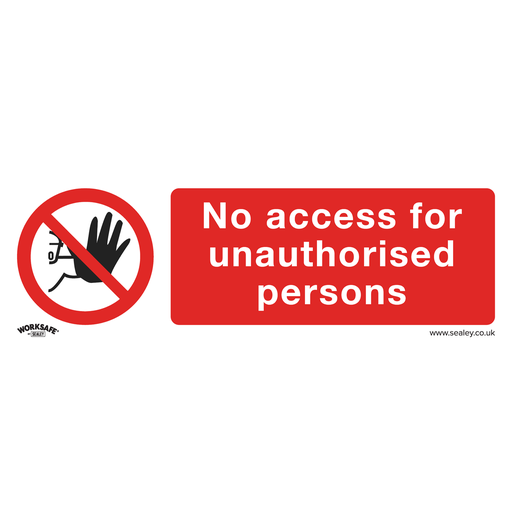 [SS17P1] Worksafe® No Access Safety Sign - Rigid Plastic
