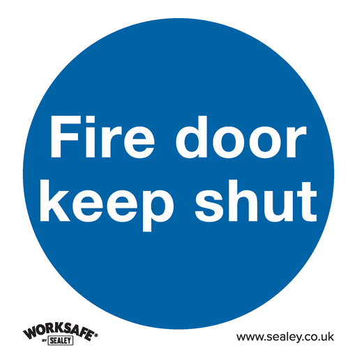 [SS1V1] Worksafe® Fire Door Keep Shut Safety Sign - Self-Adhesive Vinyl