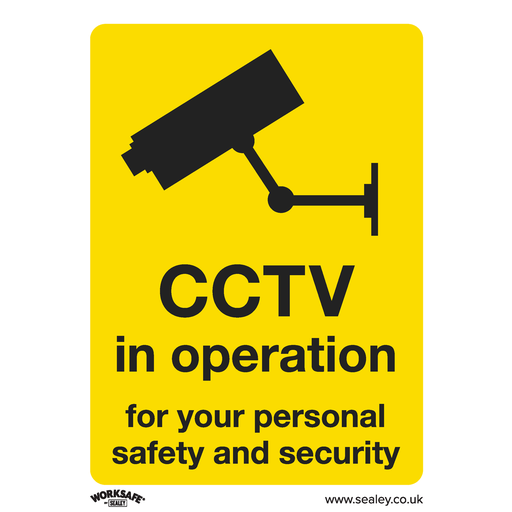 [SS40P1] Worksafe® CCTV Safety Sign - Rigid Plastic