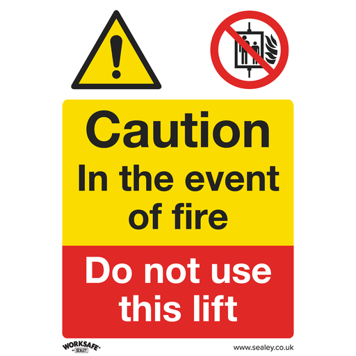 [SS43P1] Worksafe® Caution Do Not Use Lift Safety Sign - Rigid Plastic